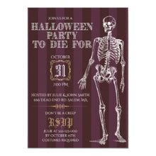 Halloween Invitation Card - Halloween Party To Die For Invitation