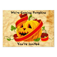 Halloween Invitation Card - Halloween Pumpkin Carving Party Invitation 2