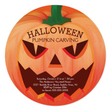 Halloween Invitation Card - Halloween Pumpkin Carving Party Invitation 3