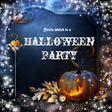Halloween Invitation Card - Halloween Spooky Pumpkin Magic Party Invitation