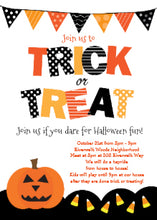 Halloween Trick Or Treat Invitation