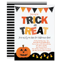 Halloween Invitation Card - Halloween Trick Or Treat Invitation