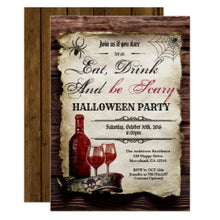 Halloween Wine Party Invitation