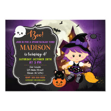 Halloween Invitation Card - Halloween Witch Birthday Invitation 1