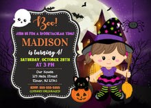 Halloween Witch Birthday Invitation 2