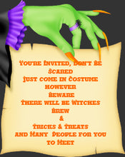 Halloween Witch Invitations