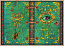 Halloween Witches Magic Spell Book Eyeball Party Invitation