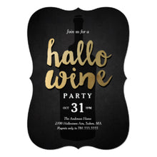 Halloween Invitation Card - Hallowine Invitation