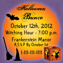 Happy Halloween Bunco Invitation