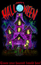 Happy Halloween Glowing Haunted House Invite