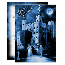 Halloween Invitation Card - Haunted Castle Gothic Halloween Party Invitation