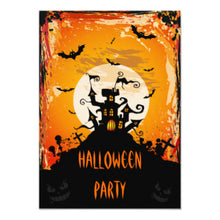 Halloween Invitation Card - Haunted Castle Halloween Party Invitation