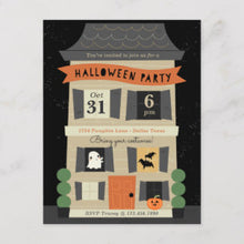 Halloween Invitation Card - Haunted House Halloween Party Invite