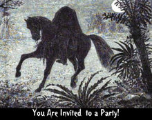 Headless Horseman Halloween Invitation