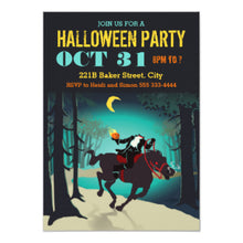 Halloween Invitation Card - Headless Horseman Halloween Party Invitations