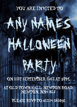 House Personalised Halloween Party Invitations