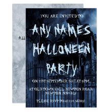 Halloween Invitation Card - House Personalised Halloween Party Invitations