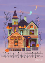 Jack O Lantern House Halloween Party Invitation