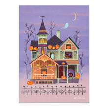 Halloween Invitation Card - Jack O Lantern House Halloween Party Invitation