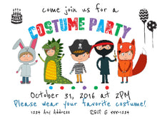 Kids Costume Party Invitation