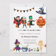 Halloween Invitation Card - Kids Halloween Party Invitation