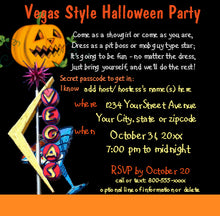 Las Vegas Halloween Party Invitation
