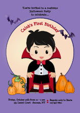 Halloween Invitation Card - Little Dracula Invitation