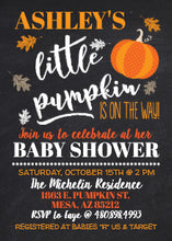 Halloween Invitation Card - Little Pumpkin Baby Shower Invitation