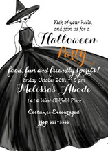 Halloween Invitation Card - Lovely Witch Halloween Invitation