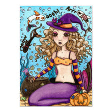 Halloween Invitation Card - Mermaid Halloween Invitation