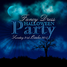 Midnight Blue Halloween Nightsky Invitation
