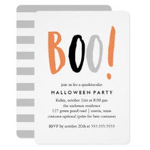 Halloween Invitation Card - Modern Halloween Celebration Invitation
