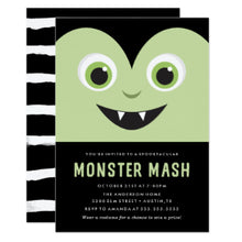 Monster Mash Halloween Party Invitation