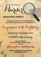 Murder Mystery Dinner Party Clues Invite