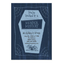 Halloween Invitation Card - Murder Mystery Invitation