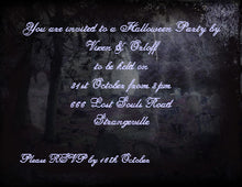 Night In The Graveyard Halloween Horror Invitation