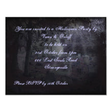 Halloween Invitation Card - Night In The Graveyard Halloween Horror Invitation
