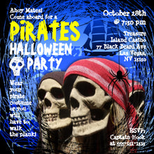 Pirate Halloween Party Invitation