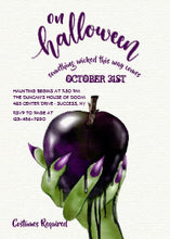 Poison Apple Halloween Invitation