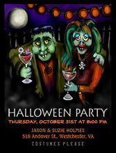 Postcard Invitation Frankenstein Date