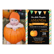 Pumpkin Birthday Invitation Orange And Green