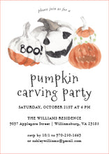 Halloween Invitation Card - Pumpkin Carving Halloween Party Invitation 1