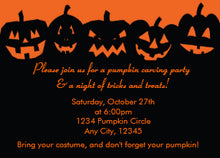 Pumpkin Carving Party Halloween Invitations Rd4