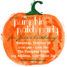 Pumpkin Patch Party Invitation