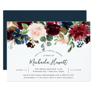 Radiant Bloom Bridal Shower Invitation