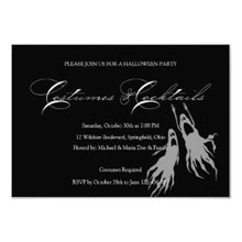 Halloween Invitation Card - Simple Classic Halloween Costume Party Invitation