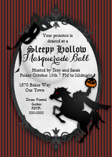Sleepy Hallow Headless Horseman Invitation