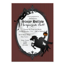 Halloween Invitation Card - Sleepy Hallow Headless Horseman Invitation