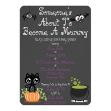 Halloween Invitation Card - Someones About To Be A Mummy Invitation