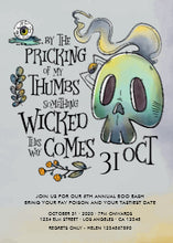 Halloween Invitation Card - Something Wicked Halloween Party Flat Invitation